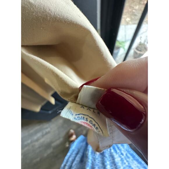 Vintage Calvin Klein 70s Women's Beige Tie Waist Trench Coat Size 4 union made - Picture 4 of 7